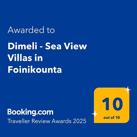 Dimeli - Sea View Villas In Foinikounta Finikounta Exterior foto